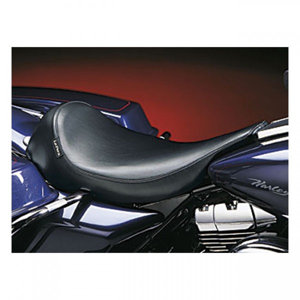 LEPERA Seat LePera, Silhouette solo seat. Smooth - 97-01 Touring FLT, FLHT, FLHS models (NU)
