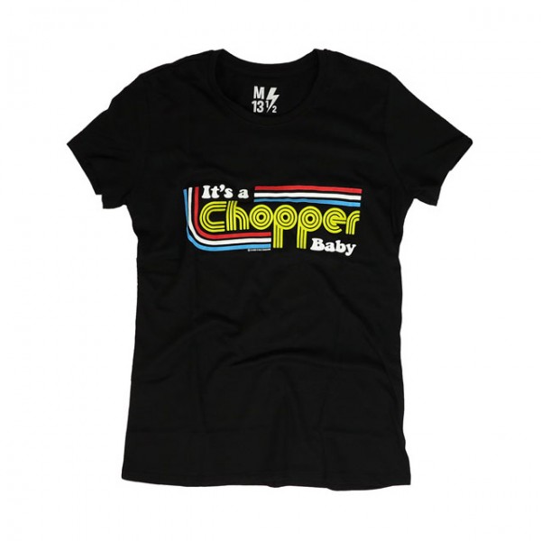 13 1/2 MAGAZINE Woman's T-Shirt It's A Chopper Baby black