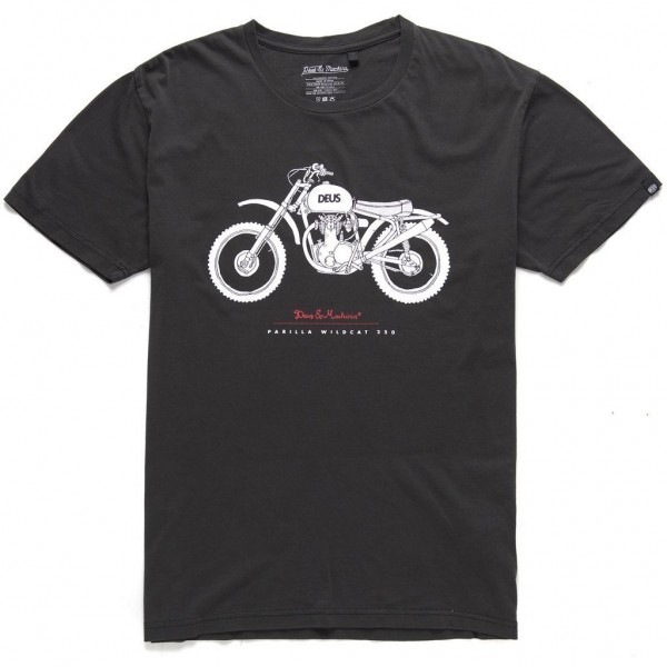 DEUS EX MACHINA T-Shirt Wildcat Tee - washed black