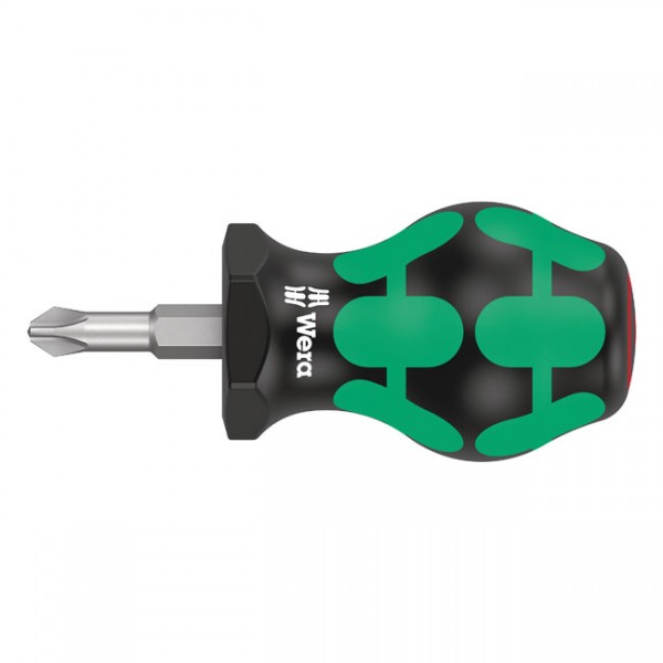 WERA Tools Stubby screwdriver for Phillips screws PH2 Series 350 - Phillips screws