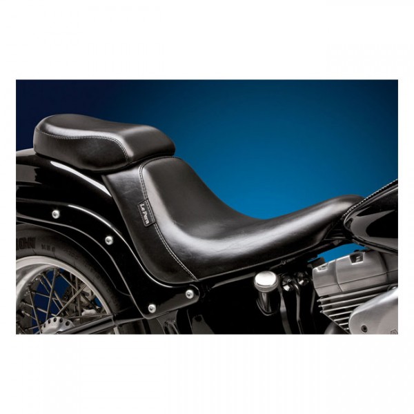 LEPERA Sitz Bare Bones solo seat. Basket Weave - 07-17 Softail with 200mm tire (fender mounted)