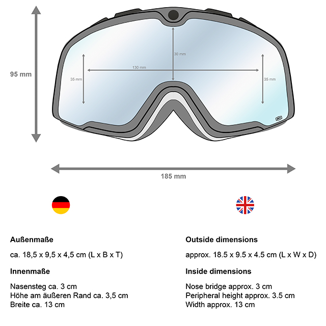 NEW 100 Percent MX Speckles Black Goggles Bag Box Motocross 100% Goggle Case