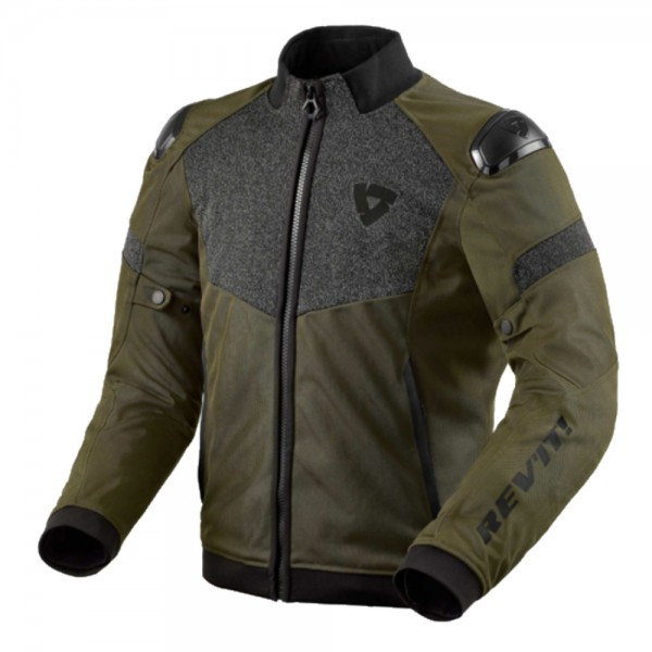 REV'IT jacket Action H2O in black and dark green