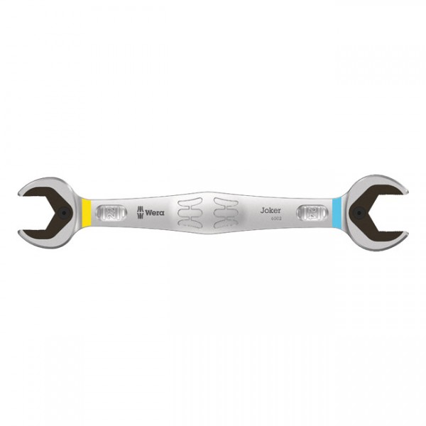 WERA Tools Wrench double open end 22/24 Joker - 22mm and 24mm bolts and nuts