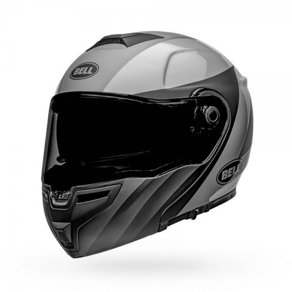 BELL SRT Modular Flip Up Helmet Presence in Black and Grey with ECE