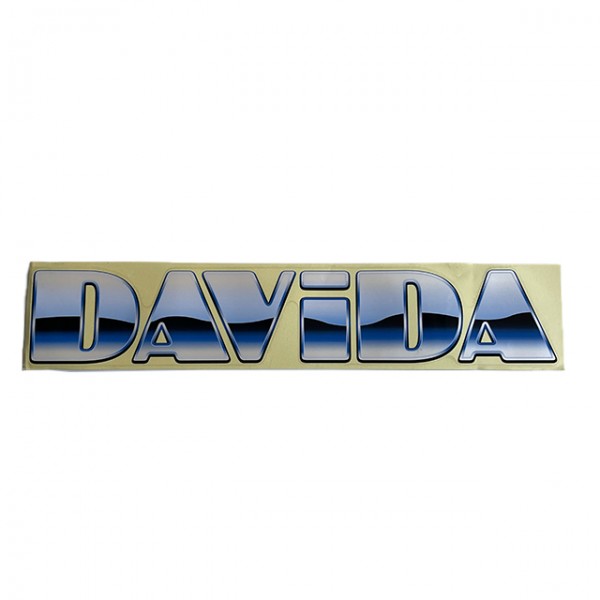DAVIDA Logo Sticker großer Aufkleber in Blau