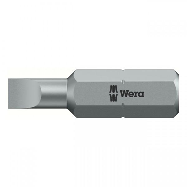 WERA Tools 1/4&quot; bit for slotted screws - 0,8x5,5