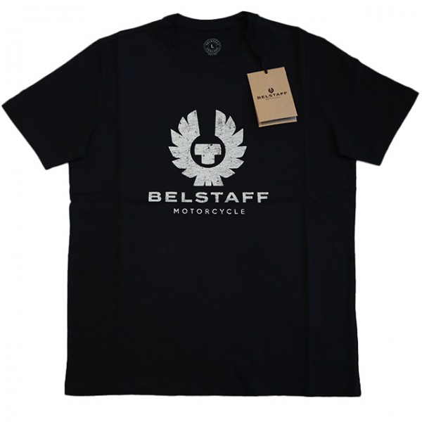 BELSTAFF T-Shirt Stratton Cracked Phoenix black