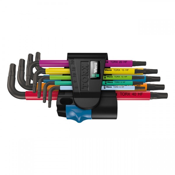 WERA Tools Torx® key set multicolor - TX8, TX9, TX10, TX15, TX20, TX25, TX27, TX30, TX 40 Torx® bolts