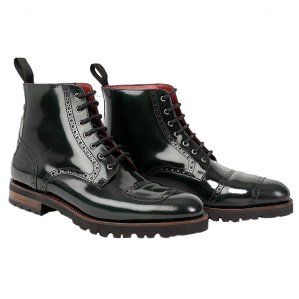 RED SERIES Motorcycle Boots Benny bottle green