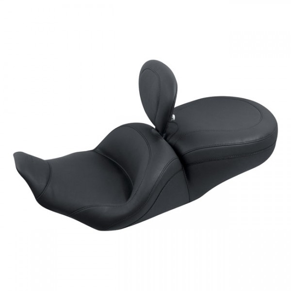 MUSTANG Seat Mustang, Lowdown Touring seat. With rider backrest - 97-07 FLHR; 06-07 FLHX (NU)