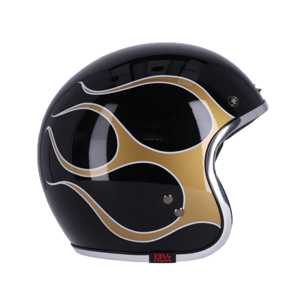 ROEG x 13 1/2 Helmet Jettson 2.0 Skull Bucket Flames Gold