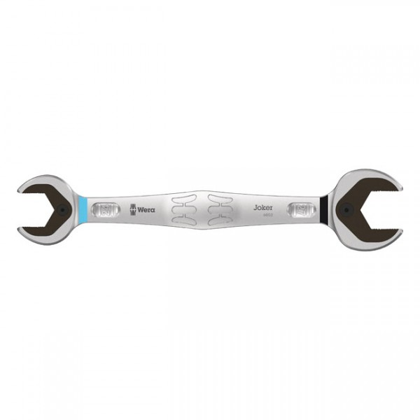 WERA Tools Wrench double open end 24/27 Joker - 24mm and 27mm bolts and nuts