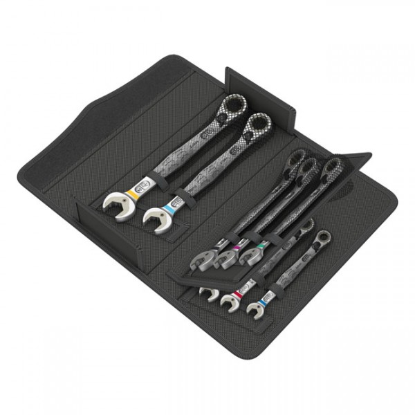 WERA Tools ratcheting wrench set Joker Switch US sizes - 5/16&quot;, 3/8&quot;, 7/16&quot;, 1/2&quot;, 9/16&quot;, 5/8&quot;, 11/16&quot;, 3/4&quot; bolts and nuts