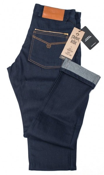 CRAVE FOR RIDE Armalith Jeans Skull - blau