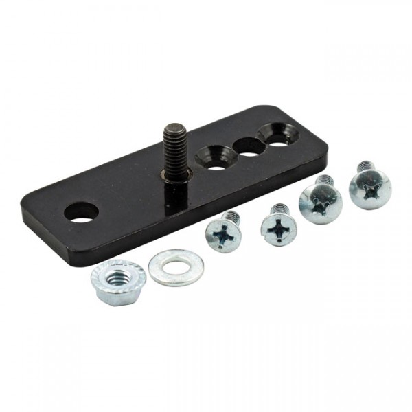 MUSTANG Seat Mustang, Cyclone solo hardware kit - 08-11 FLSTB Cross Bones with a Mustang Cyclone solo seat (NU)