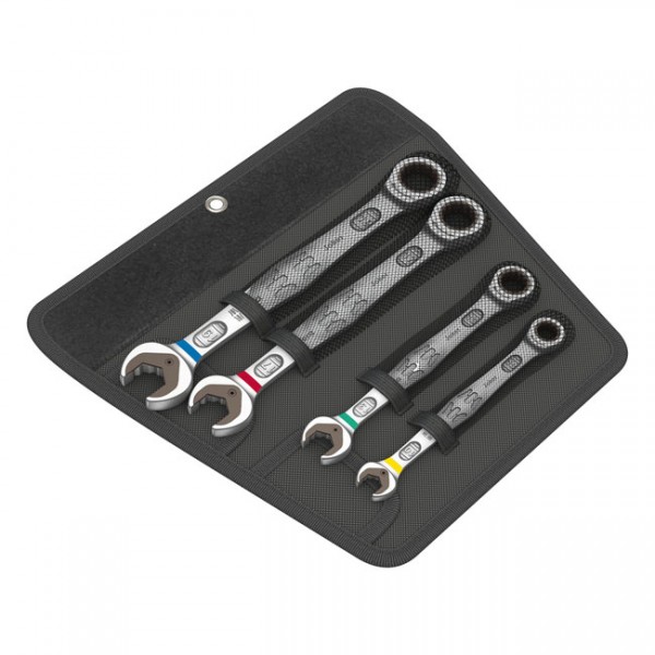 WERA Tools ratcheting wrench set Joker open/ box end Metric - 10/13/17/19mm bolts and nuts