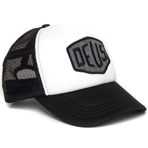 DEUS EX MACHINA Cap Colour Shield - schwarz &amp; weiß