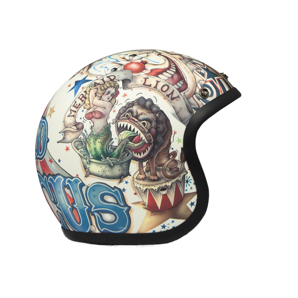 DMD Retro open face helmet Circus ECE.06