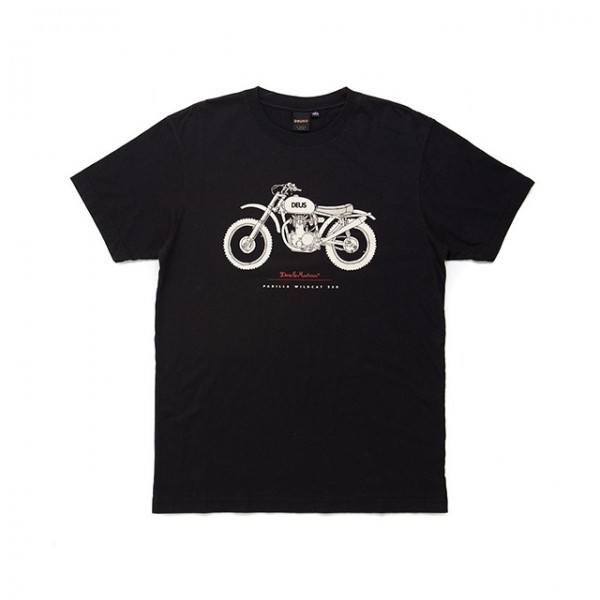 DEUS EX MACHINA t-shirt Parilla Wildcat Tee in black
