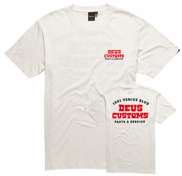 DEUS EX MACHINA T-Shirt Automatica in Vintage Weiß