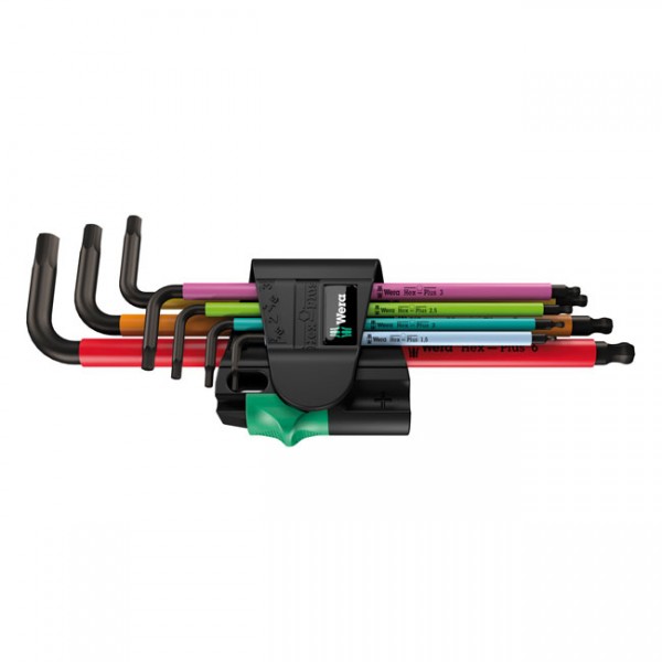 WERA Tools hex key set multicolor Magnet Metric - 1.5,2.0,2.5,3.0,4.0,5.0,6.0 socket head bolts