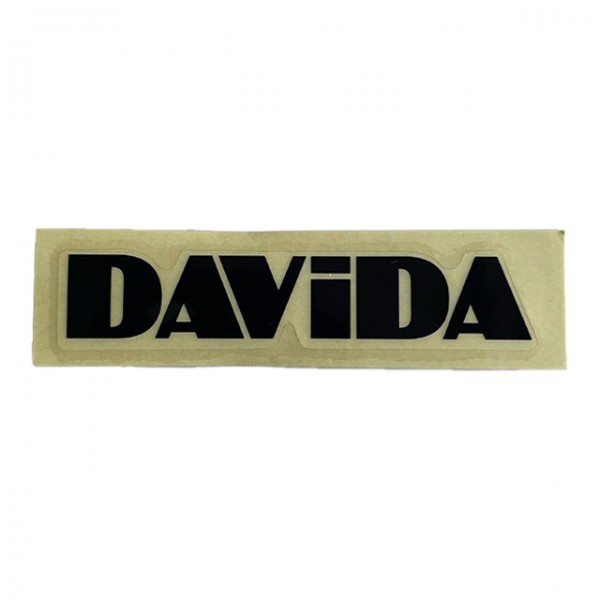 DAVIDA Logo Sticker in Schwarz