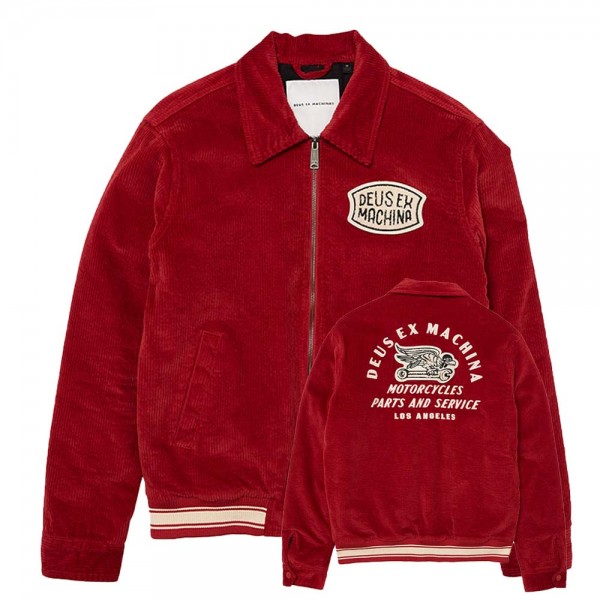 DEUS EX MACHINA Jacket Lennon Cord in Red