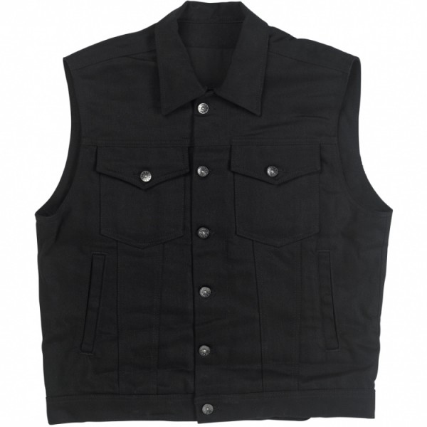 BILTWELL Vest Prime Cut Collared - black