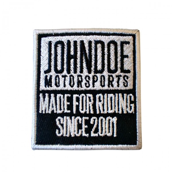 JOHN DOE Patch Made For Riding in white