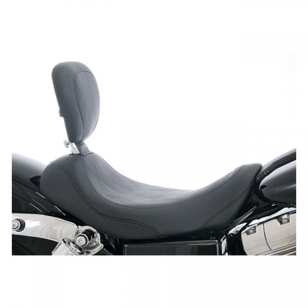 MUSTANG Sitz Mustang, Wide Tripper solo seat. With rider backrest - 06-17 Dyna (excl. 14-17 Fat