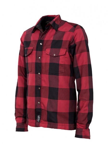 JOHN DOE Riding Shirt - &quot;Lumberjack&quot; - red &amp; black