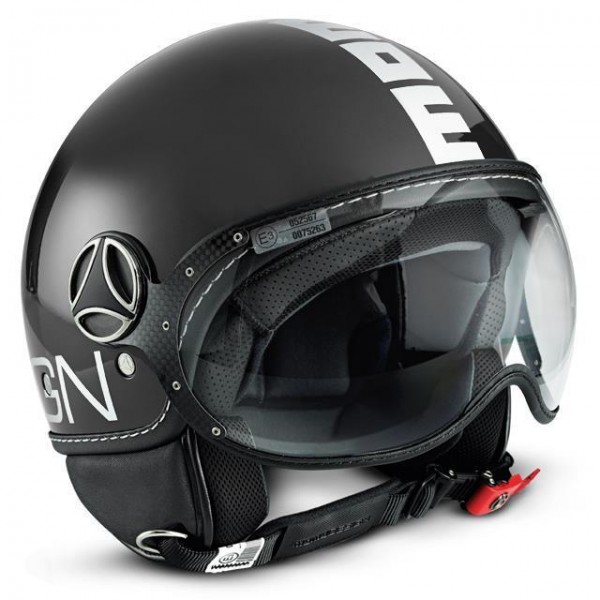 MOMO Helmet FGTR Classic shiny-anthracite-white - ECE