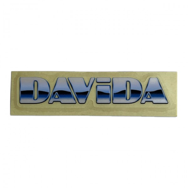 DAVIDA Aufkleber Logo Sticker klein in Blau