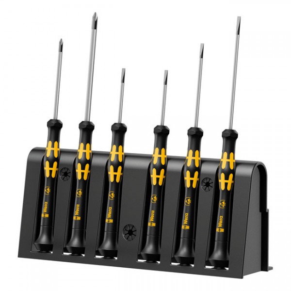 WERA Tools ESD-safe screwdriver set for electronic applications - Phillips &amp; Slotted screws