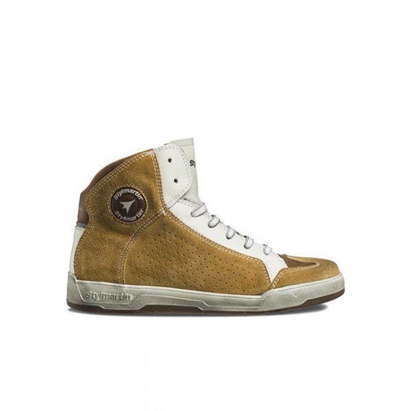 STYLMARTIN motorcycle sneaker Colorado waterproof in light brown and white