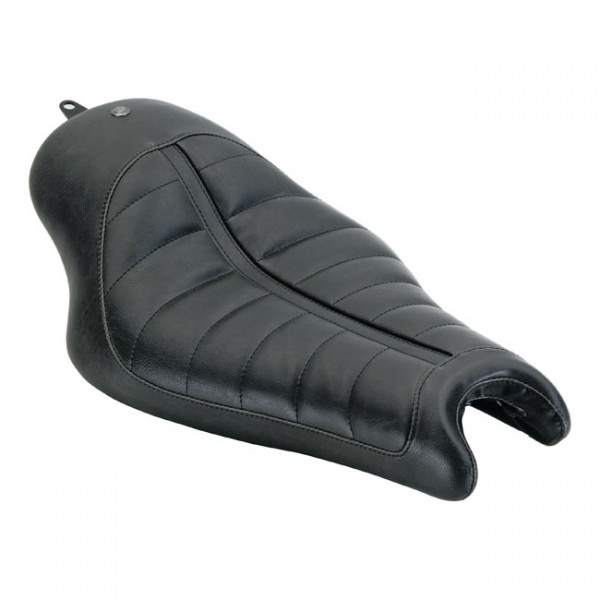 ROLAND SANDS Seat Enzo solo seat. Black - 04-20 Sportster (excl. XL48, 4.5 Gallon tanks)