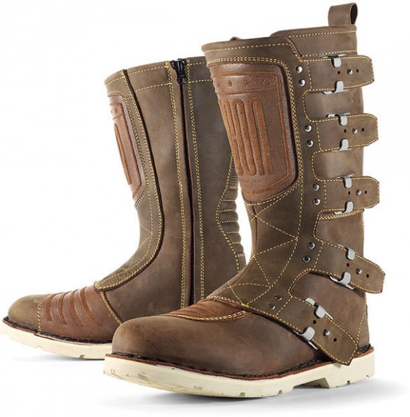 ICON 1000 Motorcycle Boots Elsinore - brown