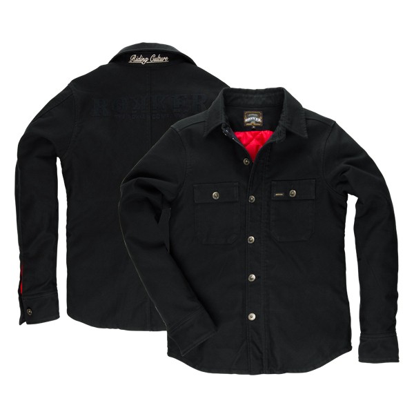 ROKKER Hemd Black Jack Rider Shirt Warm - schwarz