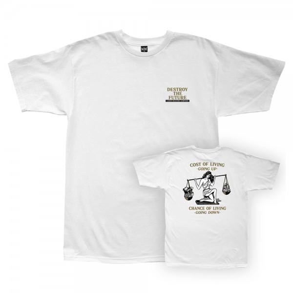 LOSER MACHINE COMPANY T-Shirt Cost Of Living White