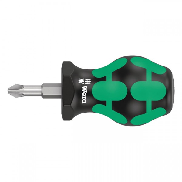 WERA Tools Stubby screwdriver series 355 PZ2 for Pozidriv screws - Pozidriv screws