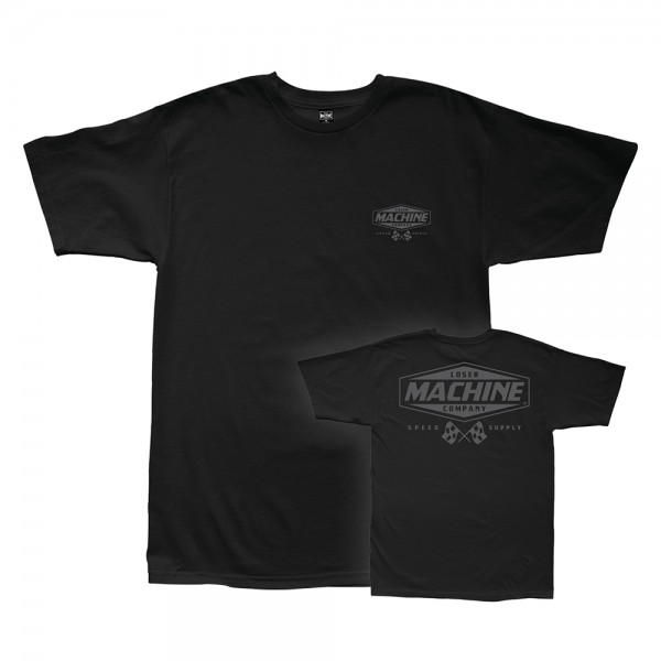LOSER MACHINE COMPANY T-Shirt Overdrive Black Reflective