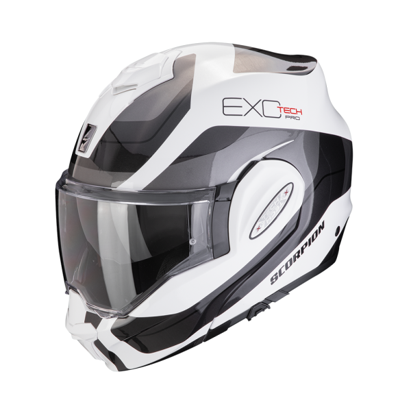 SCORPION EXO Tech EVO Pro Commuta White & Silver