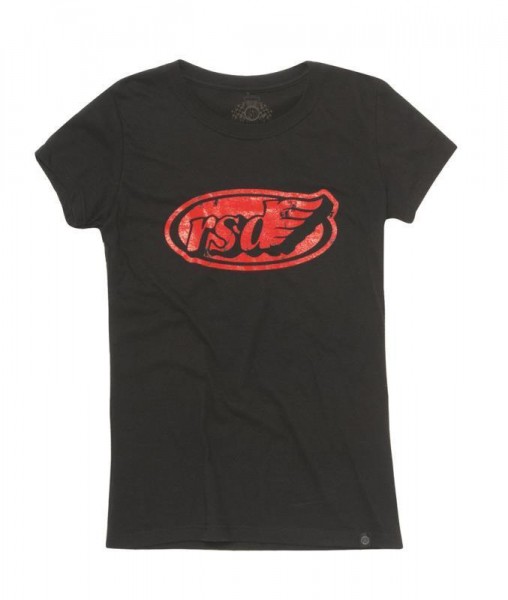 ROLAND SANDS Women&#039;s T-Shirt WM Cafe Wing - black &amp; red