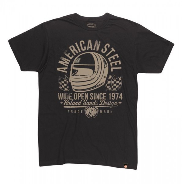 ROLAND SANDS T-Shirt American Steel - black