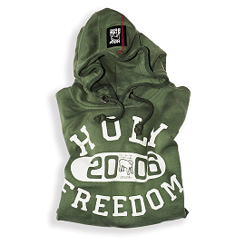 HOLY FREEDOM Hoodie - &quot;Old School&quot; - grün