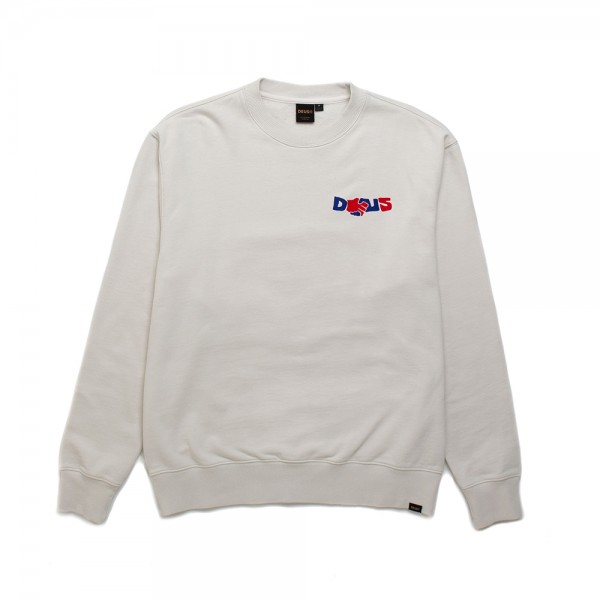 DEUS EX MACHINA sweatshirt Sazzi Quattro Crew in vintage white